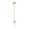 Z-Lite Thayer Pendant, 1-Light, 4.75 In.W x 7.5 In.H, Luxe Gold/Clear 742MP-LG - alternate 1